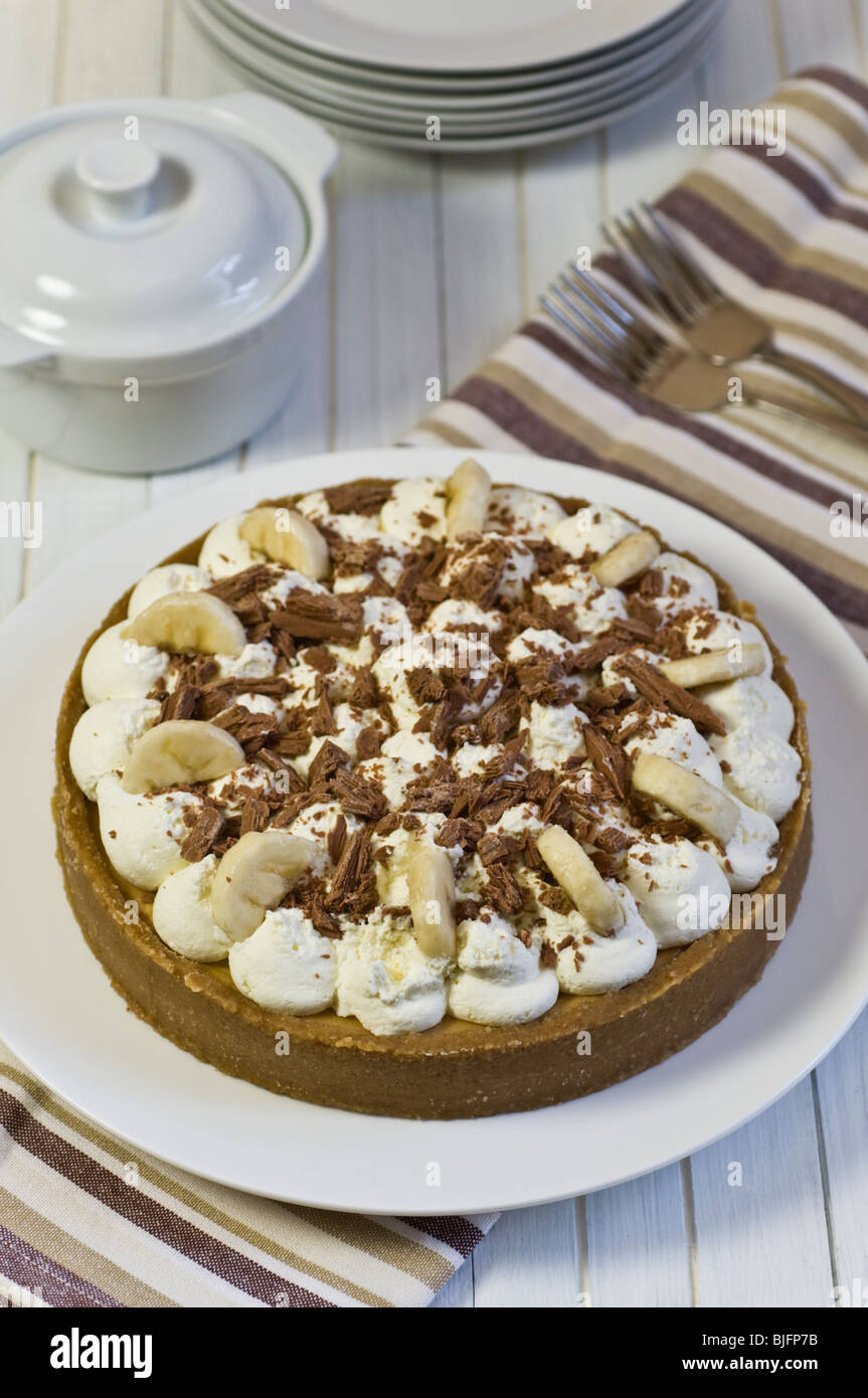 Banoffee pie dessert Stock Photo - Alamy