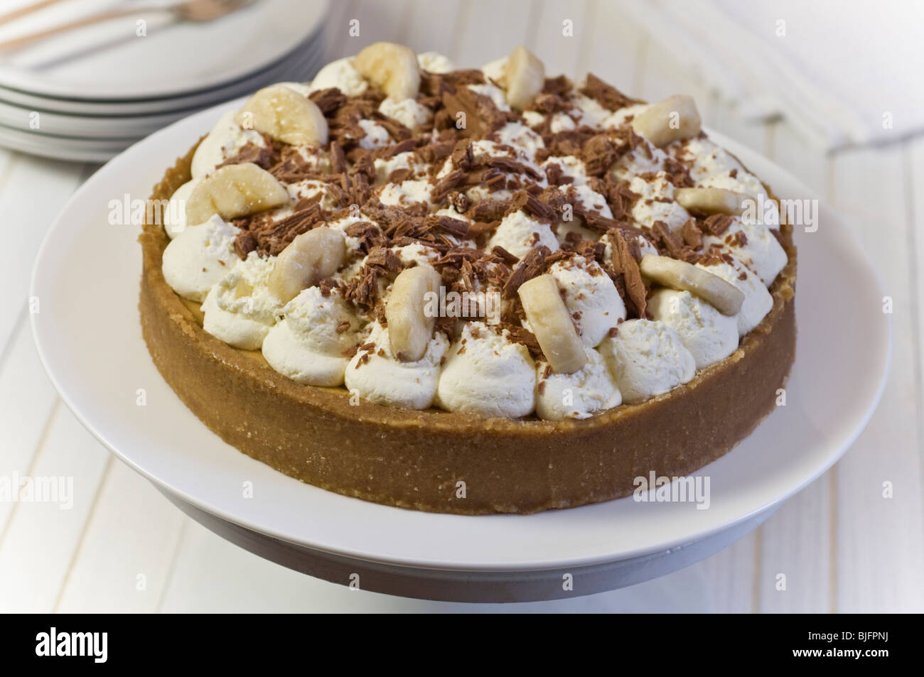 Banoffee pie dessert Stock Photo - Alamy