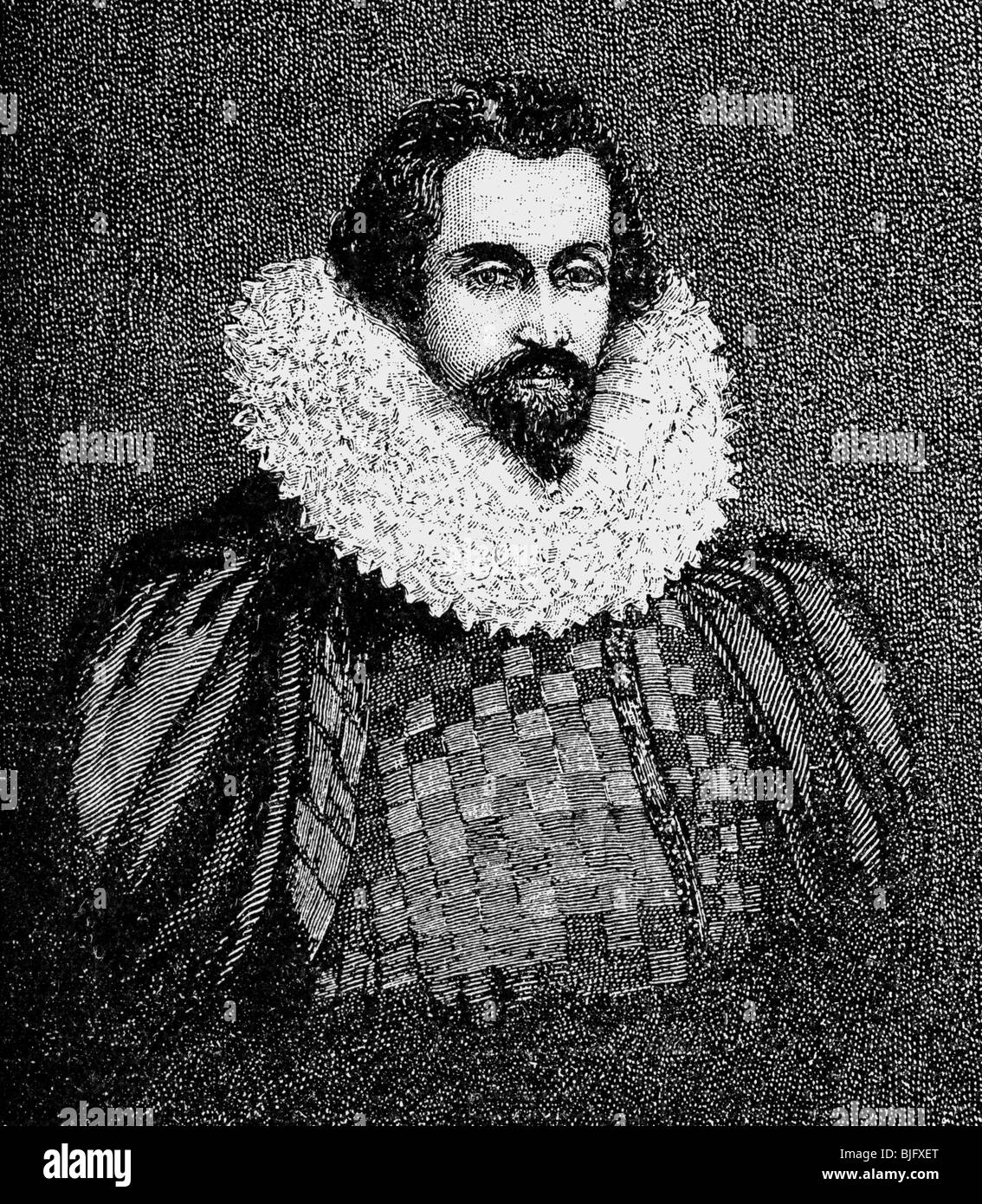 Devereux, Robert, 2nd Earl of Essex, 10.11.1565 - 25.2.1601, English courtier and general, portrait, wood engraving, 19th century,  , Stock Photo
