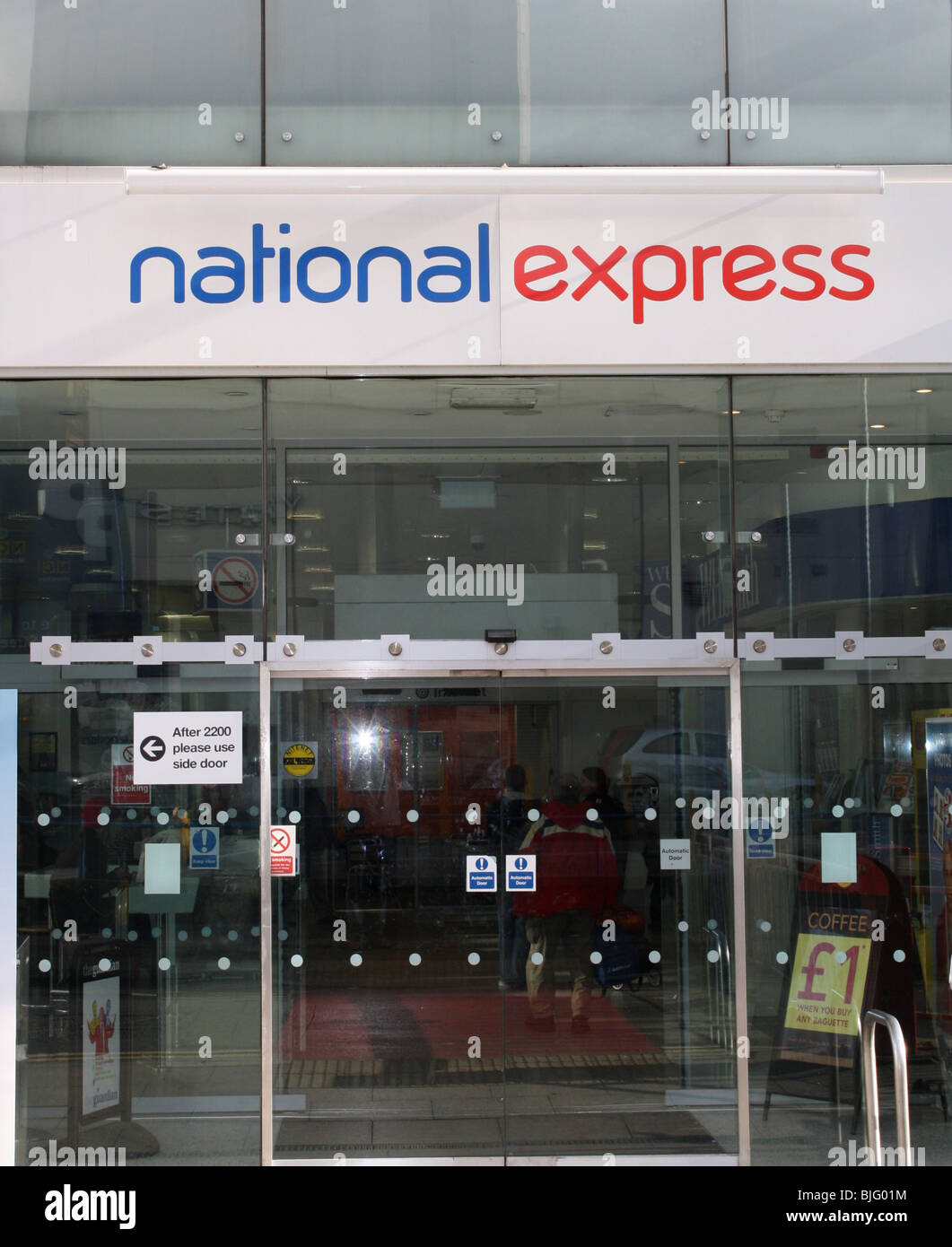 National express main coach station,  Manchester, Great Britain, 2009 Stock Photo