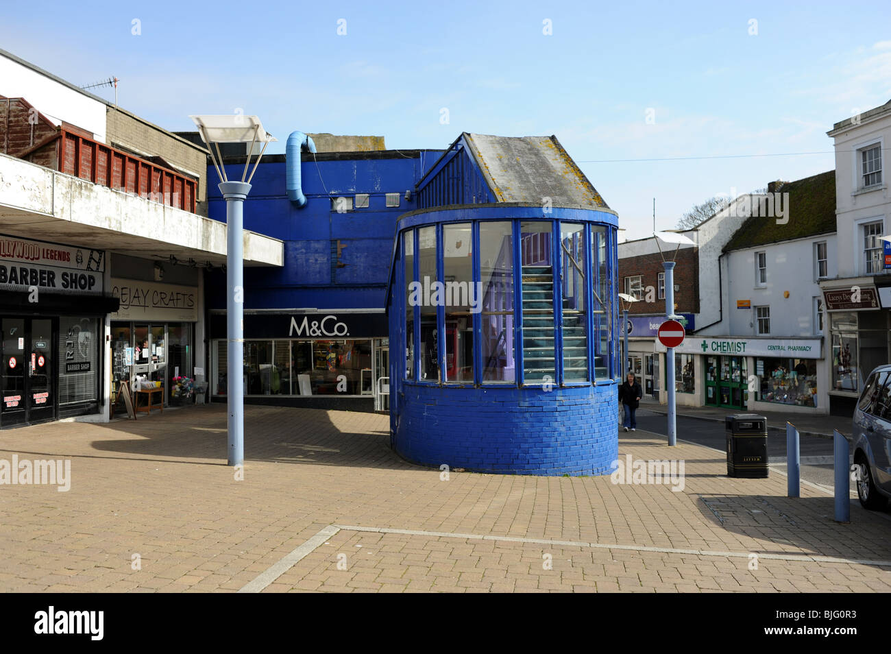Newhaven High Street East Sussex UK Stock Photo