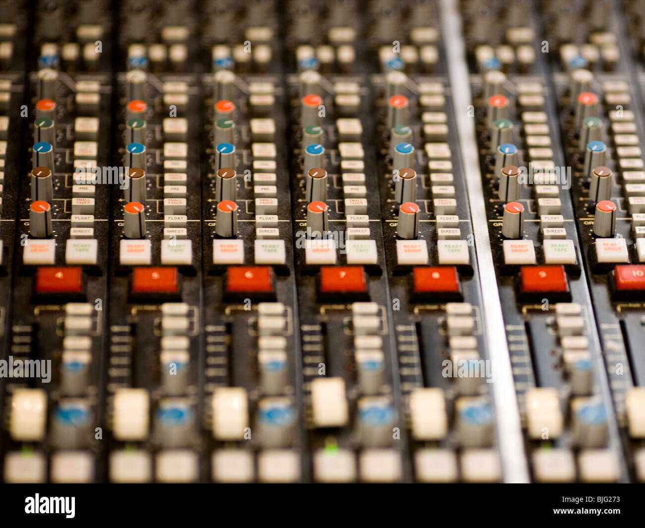 control panel in a recording studio Stock Photo - Alamy