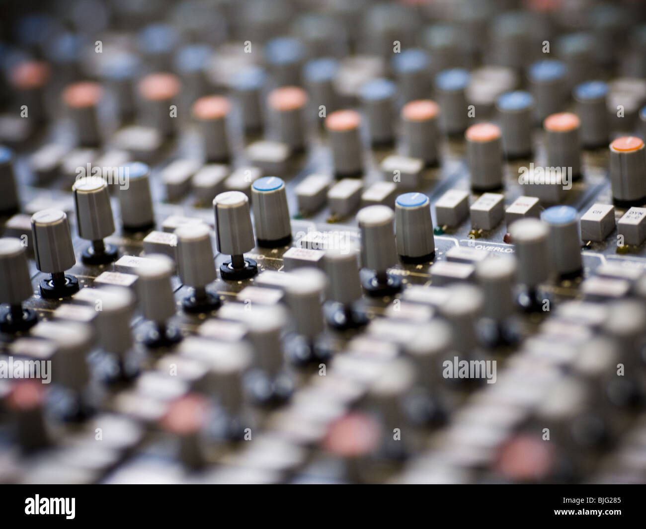 control panel in a recording studio Stock Photo - Alamy