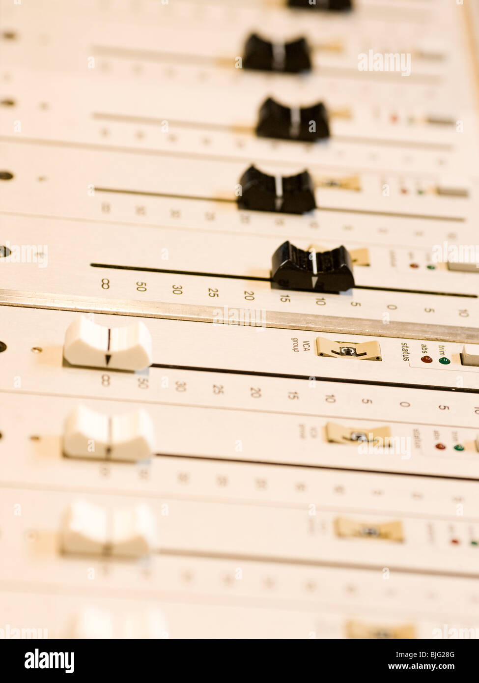 control panel in a recording studio Stock Photo - Alamy