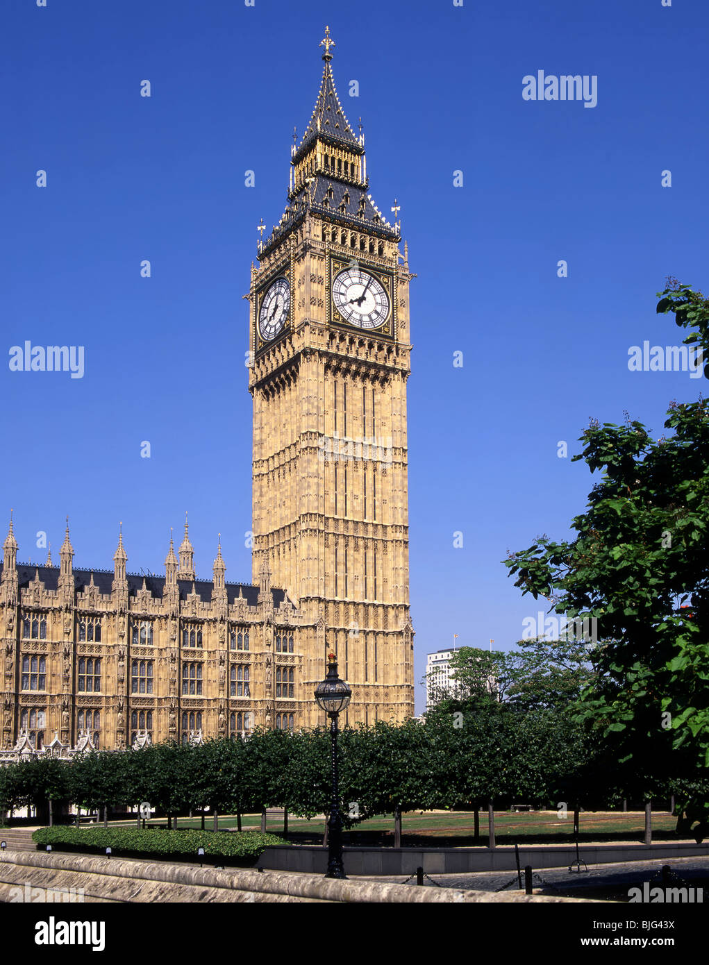 Big Ben is the nickname for the great bell of the clock at the northeastern end of the Palace