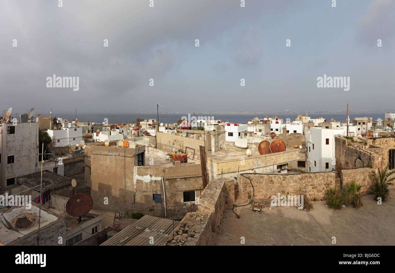 Syria Arwad island from the fort towards Tartus Stock Photo