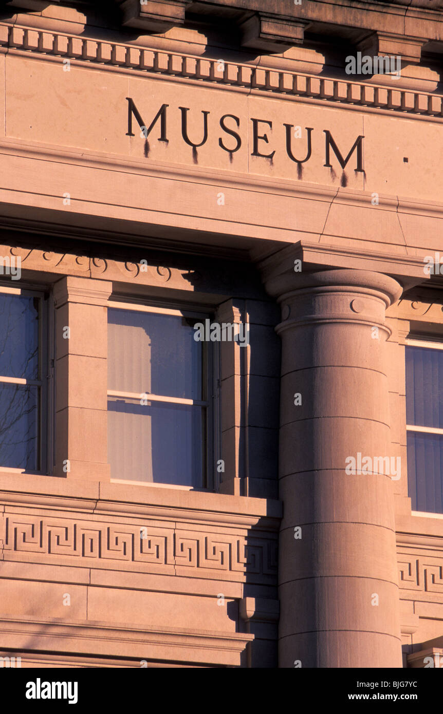 The front of a museum in Kearney, Nebraska. Stock Photo