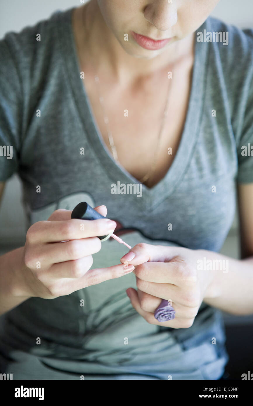 woman painting Stock Photo