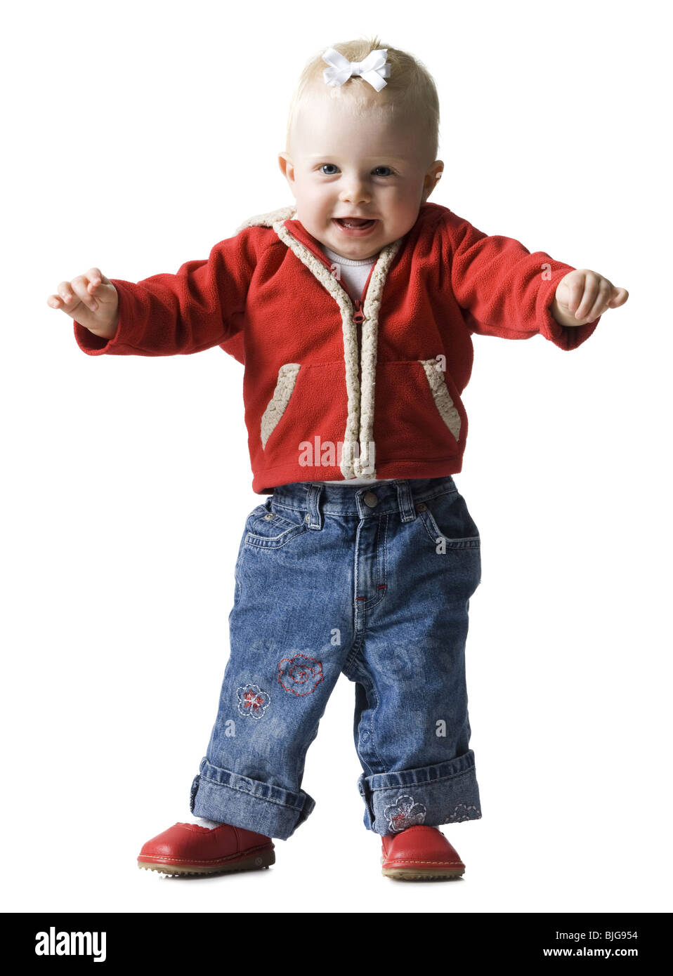 infant red coat
