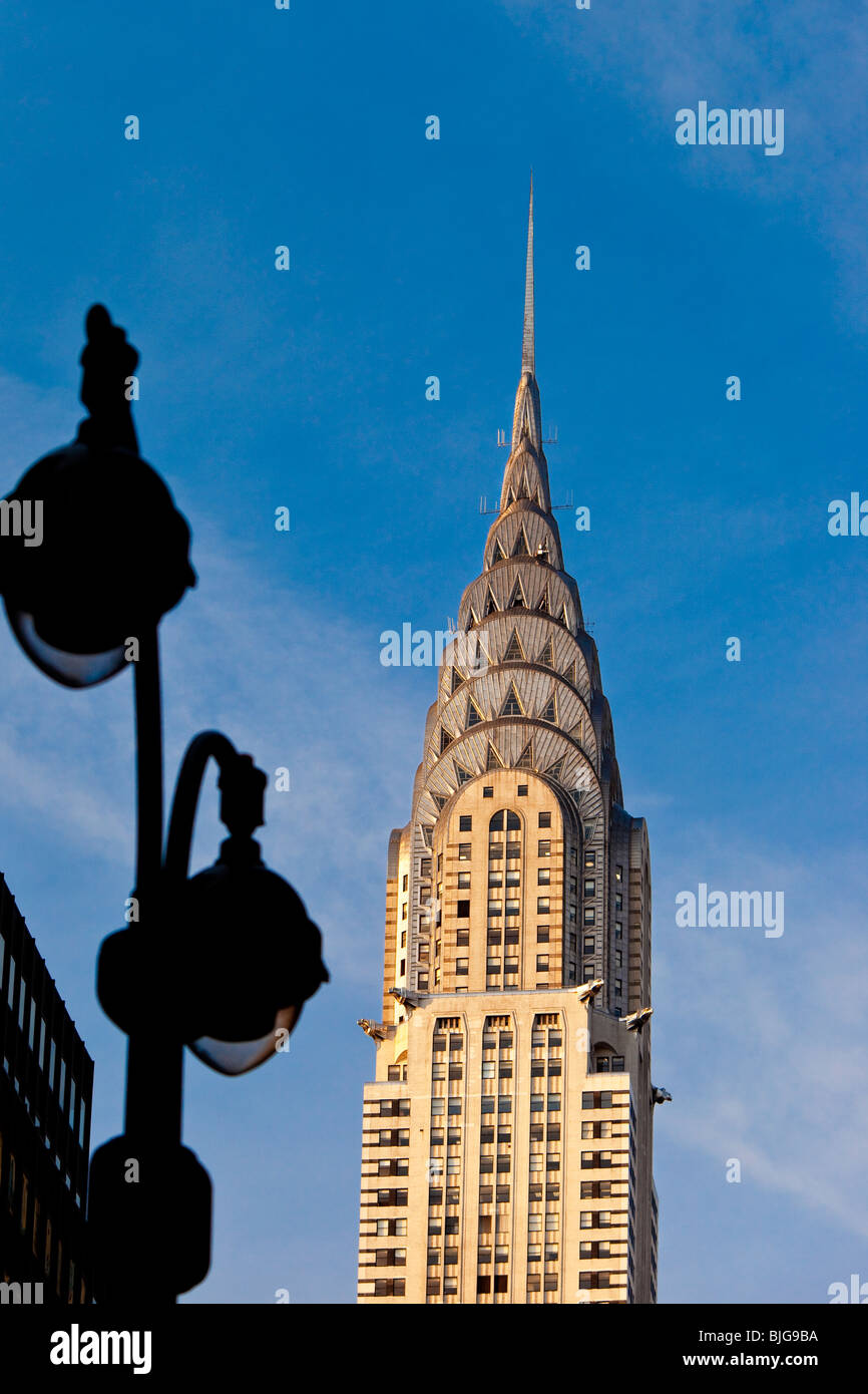 Early morning at the Chrysler Building, New York City USA Stock Photo