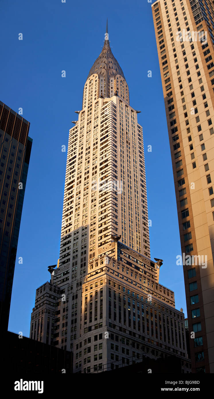 Chrysler Building in early morning light, New York City USA Stock Photo