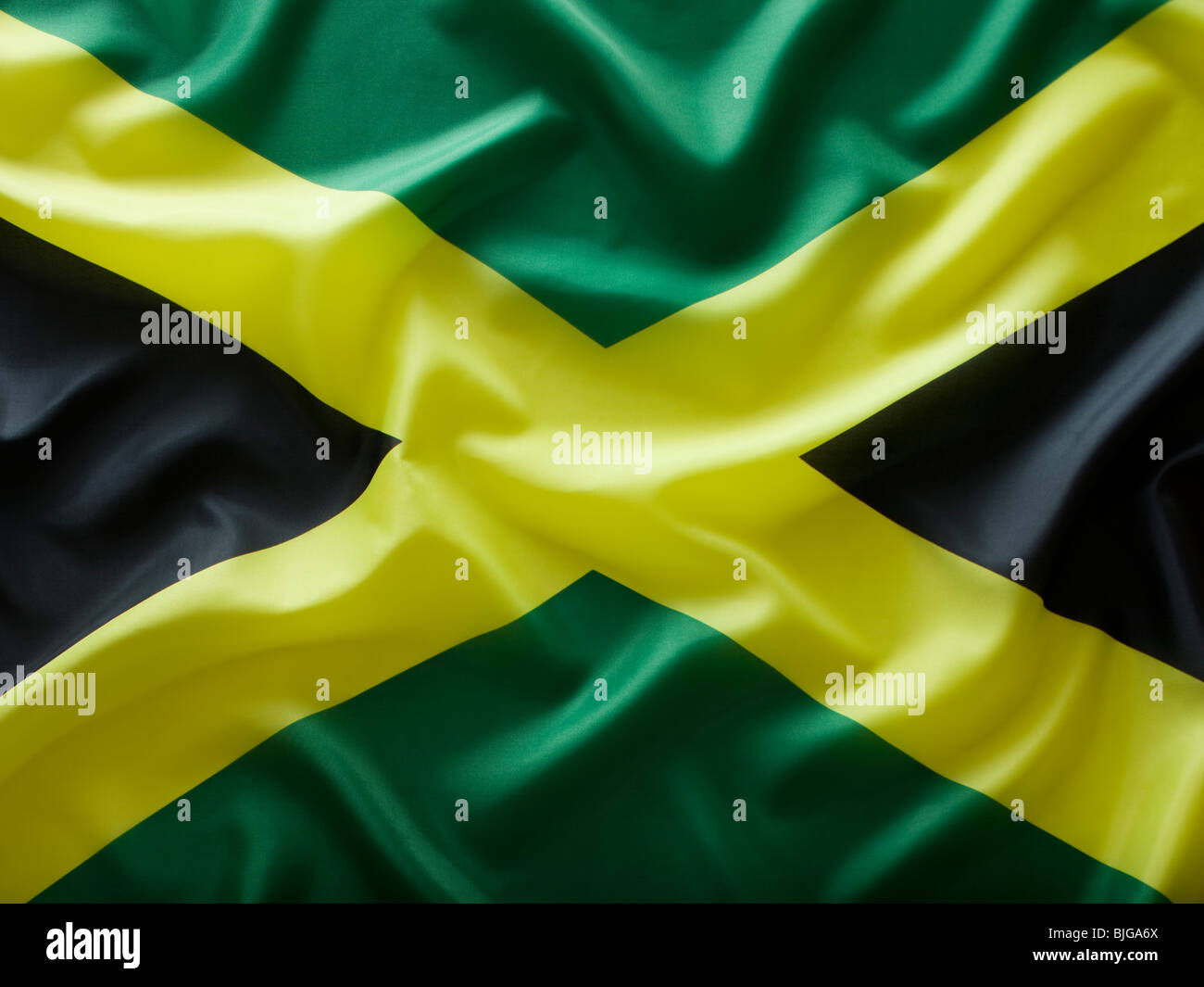 jamaican flag Stock Photo