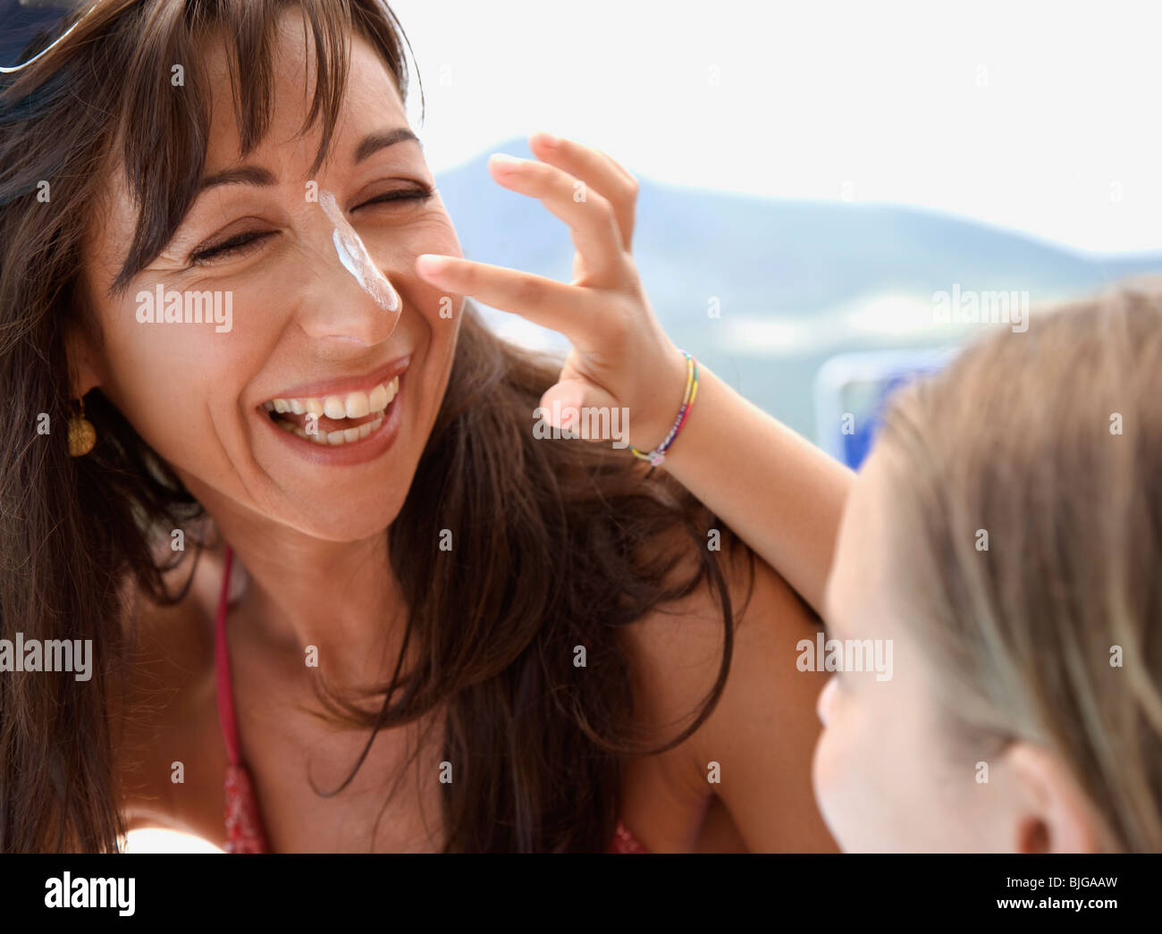 Sunscreen Nose High Resolution Stock Photography and Images Alamy