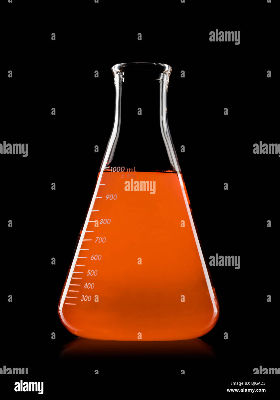 erlenmeyer flask with colored liquid Stock Photo Alamy