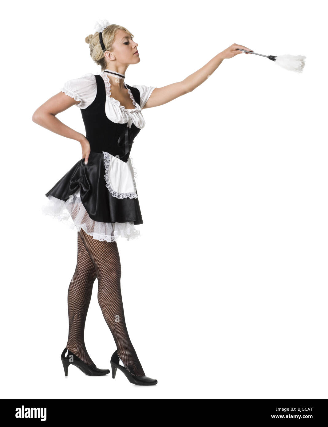 french maid Stock Photo