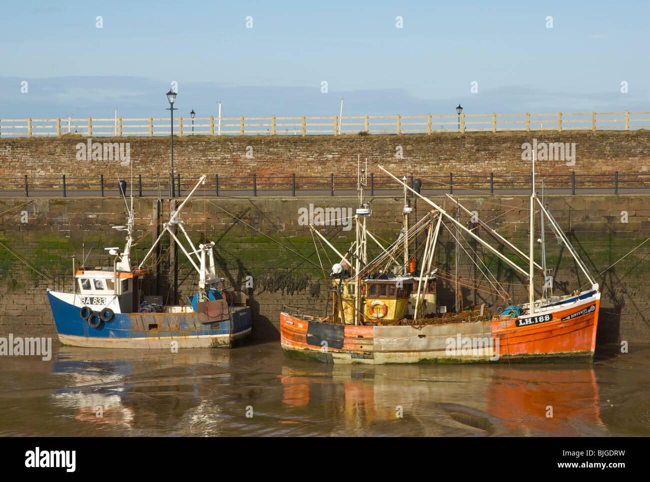 Maryport harbour fishing boat hi-res stock photography and images - Alamy