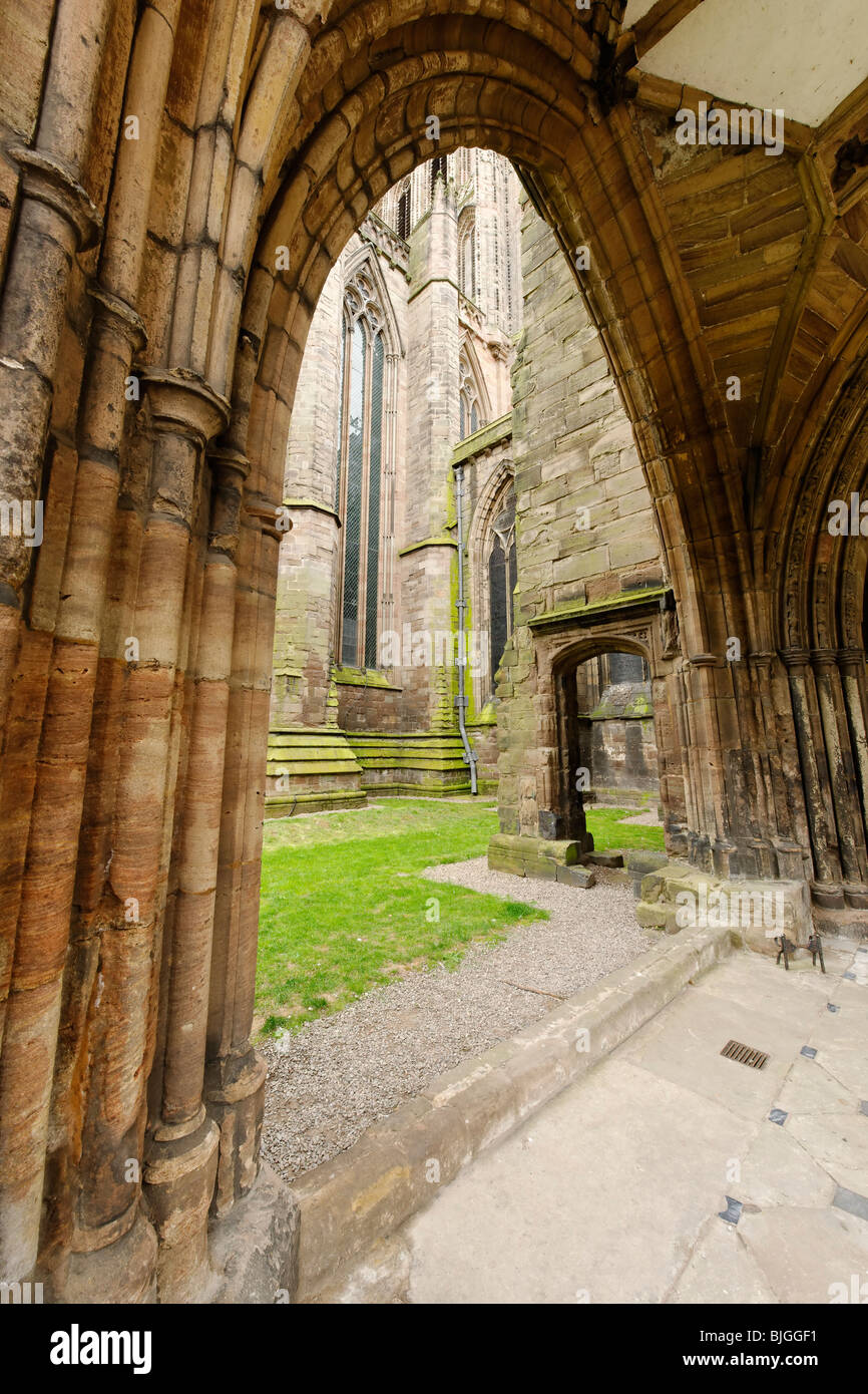 Hereford Cathedral Archway Stock Photo