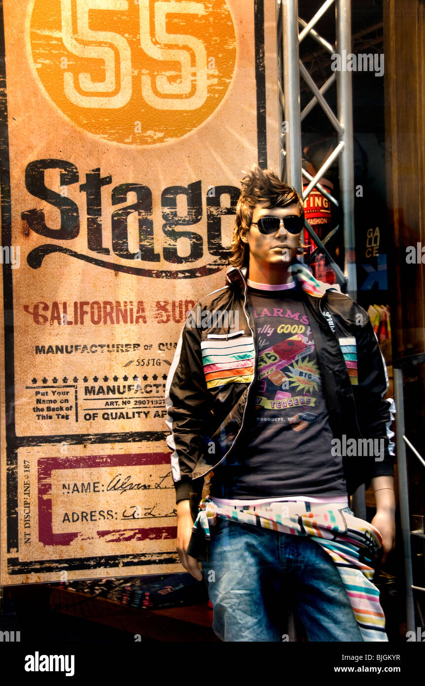 Amsterdam fashionable designer fashion clothes shop clothing store 55 stage  Stock Photo - Alamy