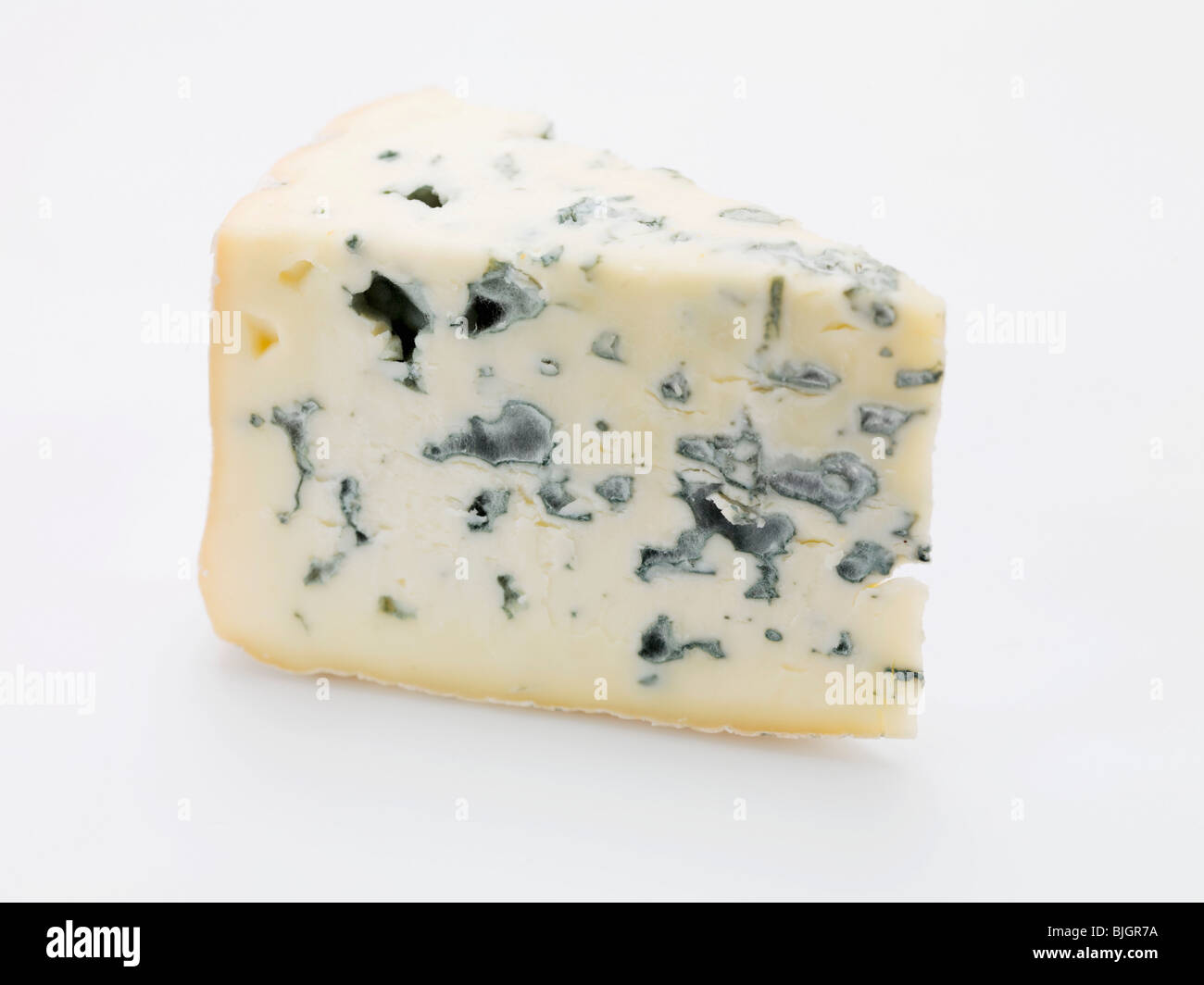 Piece of blue cheese - Stock Photo