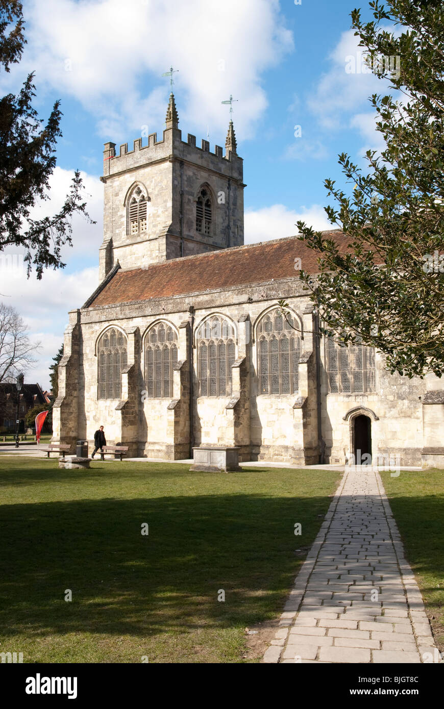 Salisbury Art Centre formally St Edmund's Church Stock Photo Alamy