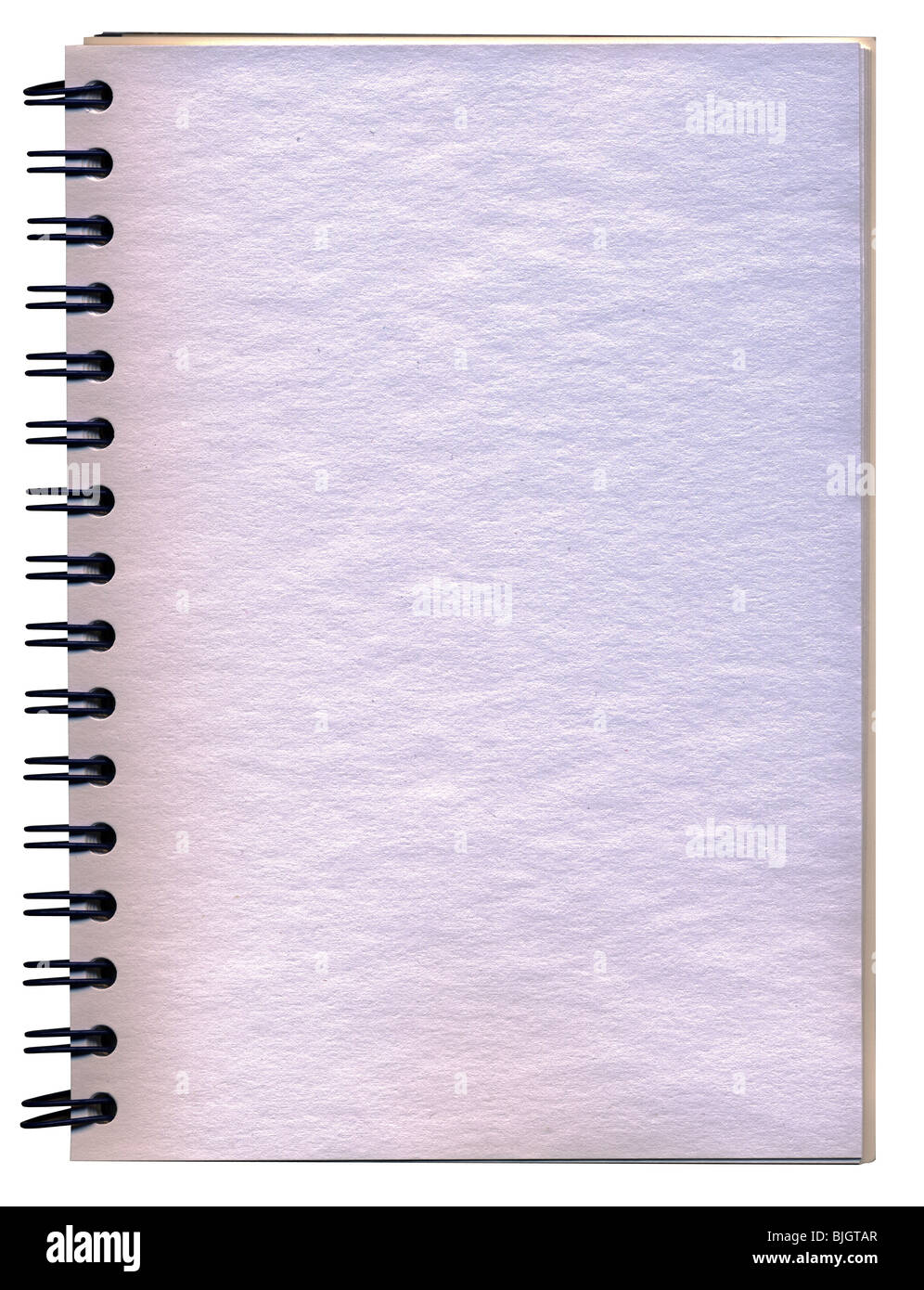 A vintage spiral notebook with blank page Stock Photo Alamy