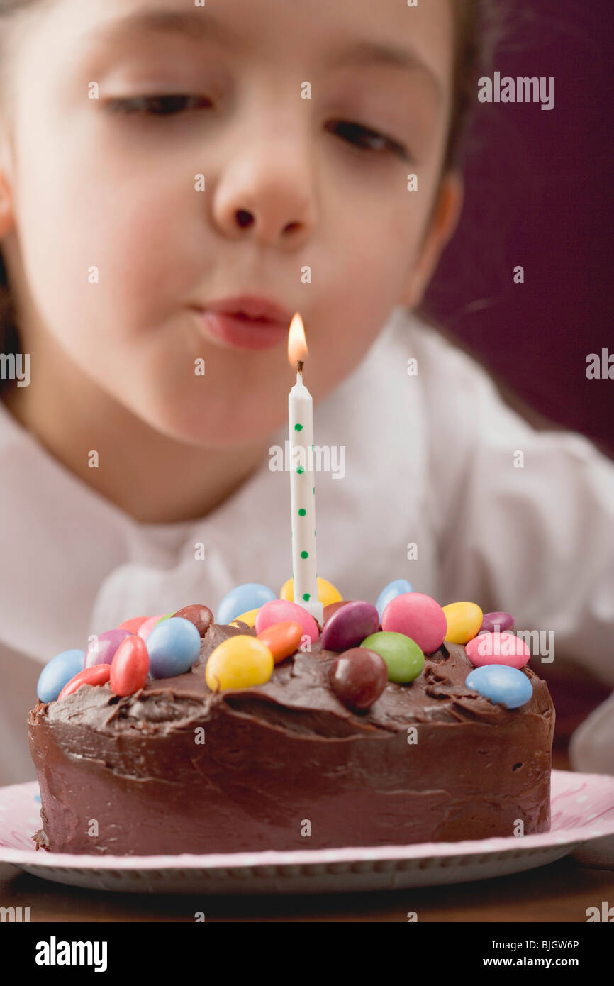 Cute Little Girl Birthday Cake On Stock Photo 553603042 ...