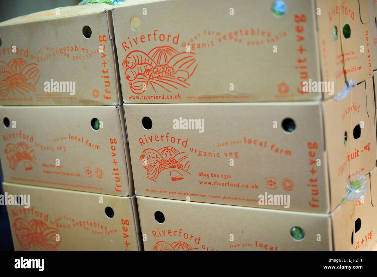 Riverford Farm Organic food boxes, which are delivered countrywide