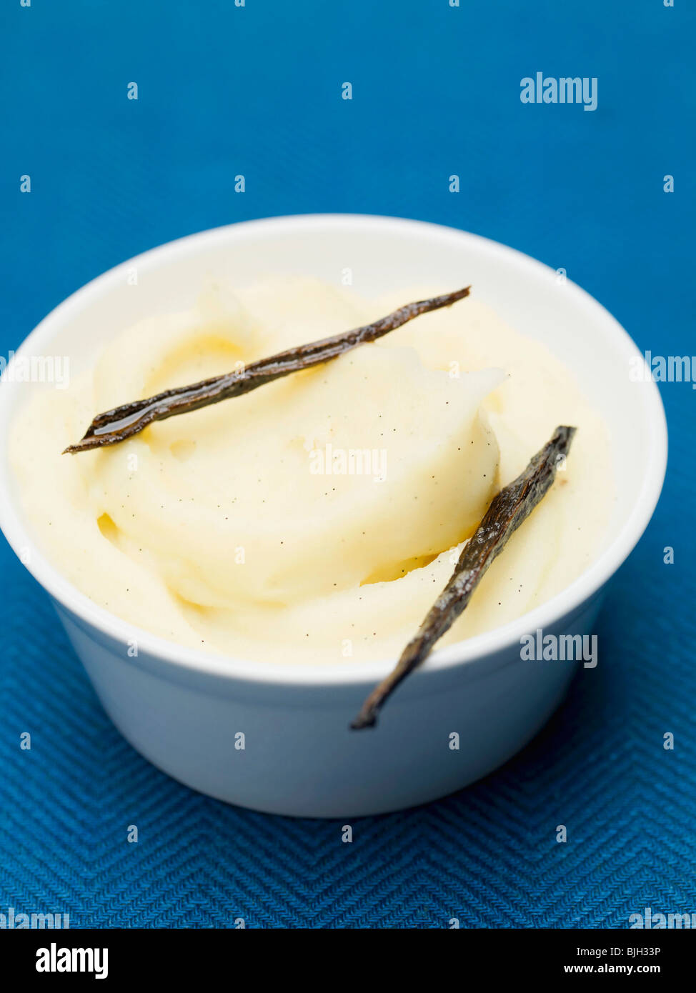 Vanilla mashed potato Stock Photo Alamy