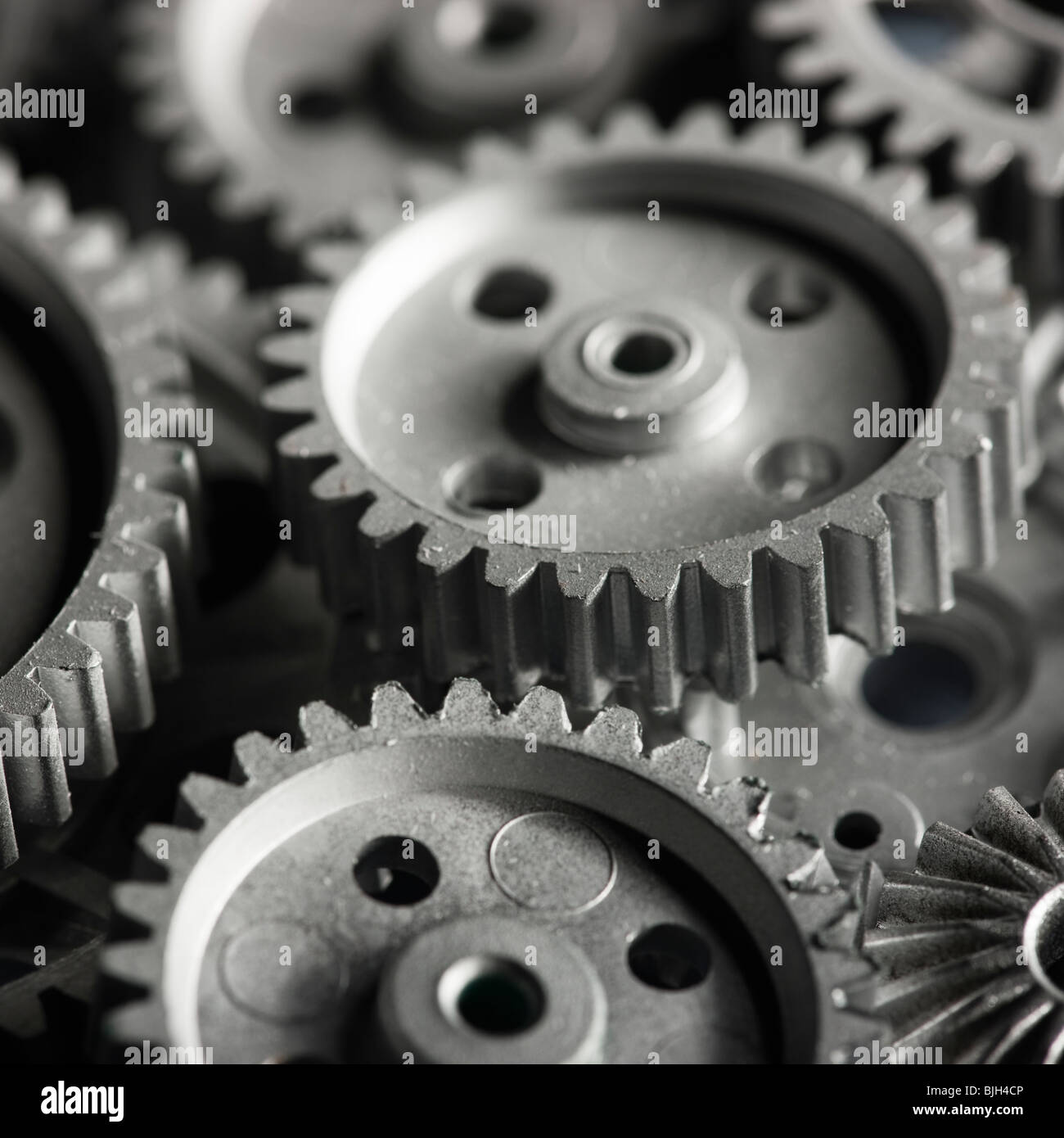 gears piled on top of gears Stock Photo