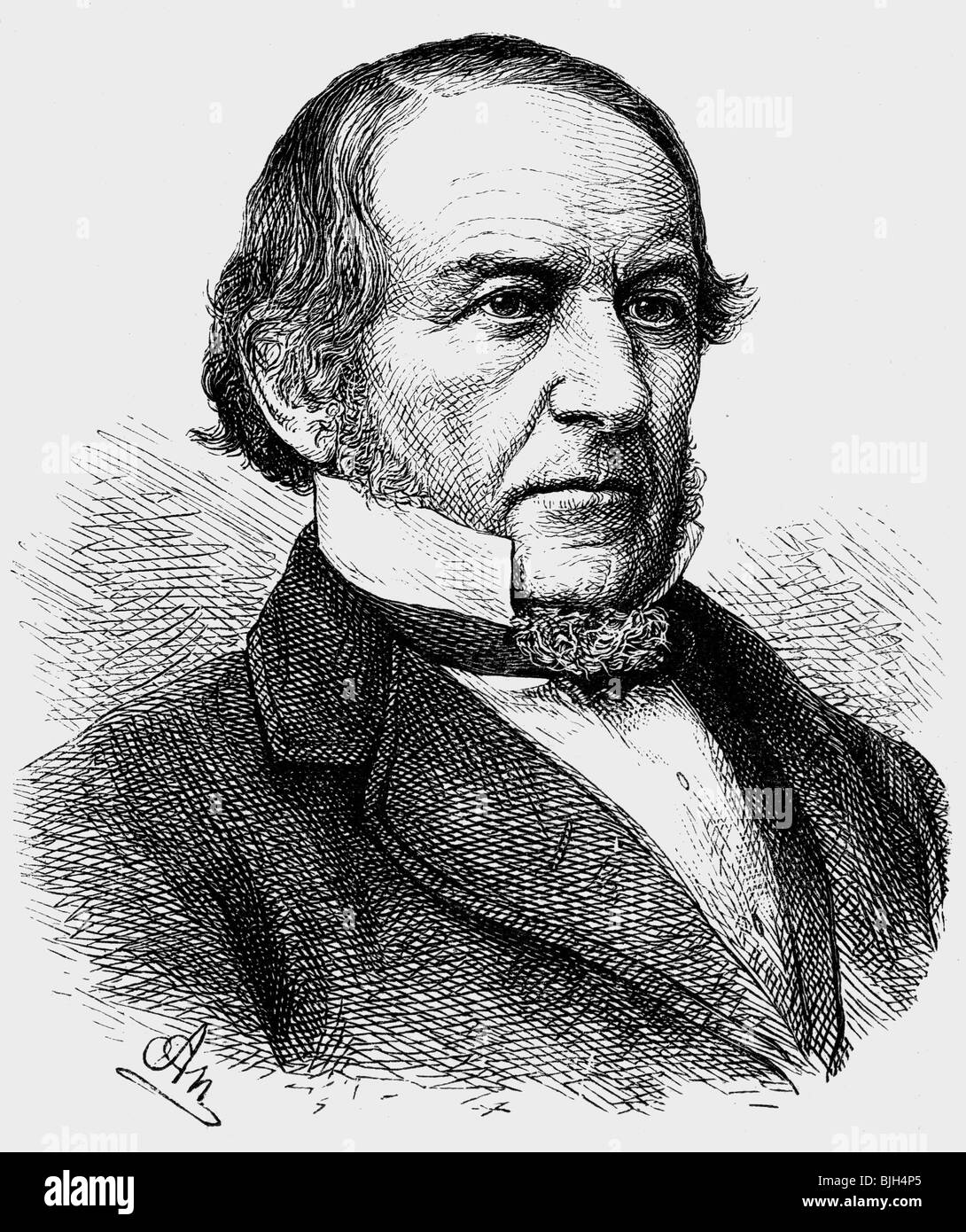 Gladstone, William Eward, 29.12.1809 - 19.5.1898, British politician (Lib.), portrait, wood engraving by Adolf Neumann, 19th century, , Stock Photo