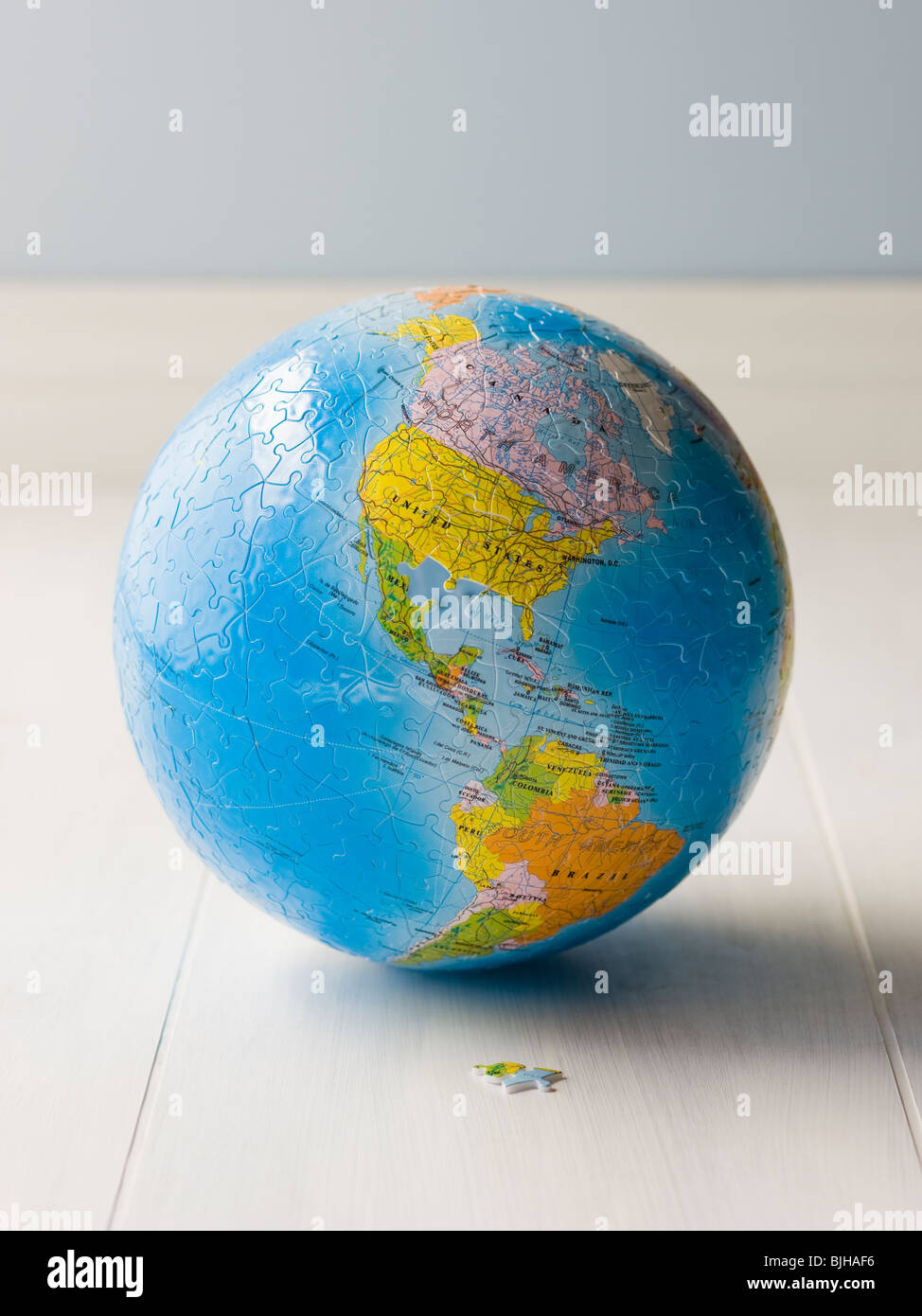 planet earth puzzle Stock Photo