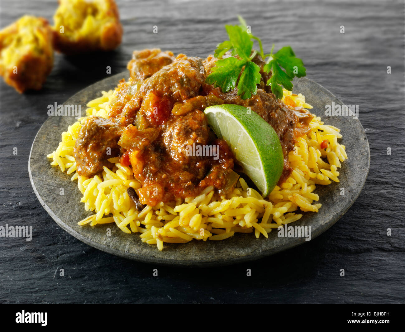 Lamb Bhuna curry, Indian food stock photos Stock Photo Alamy