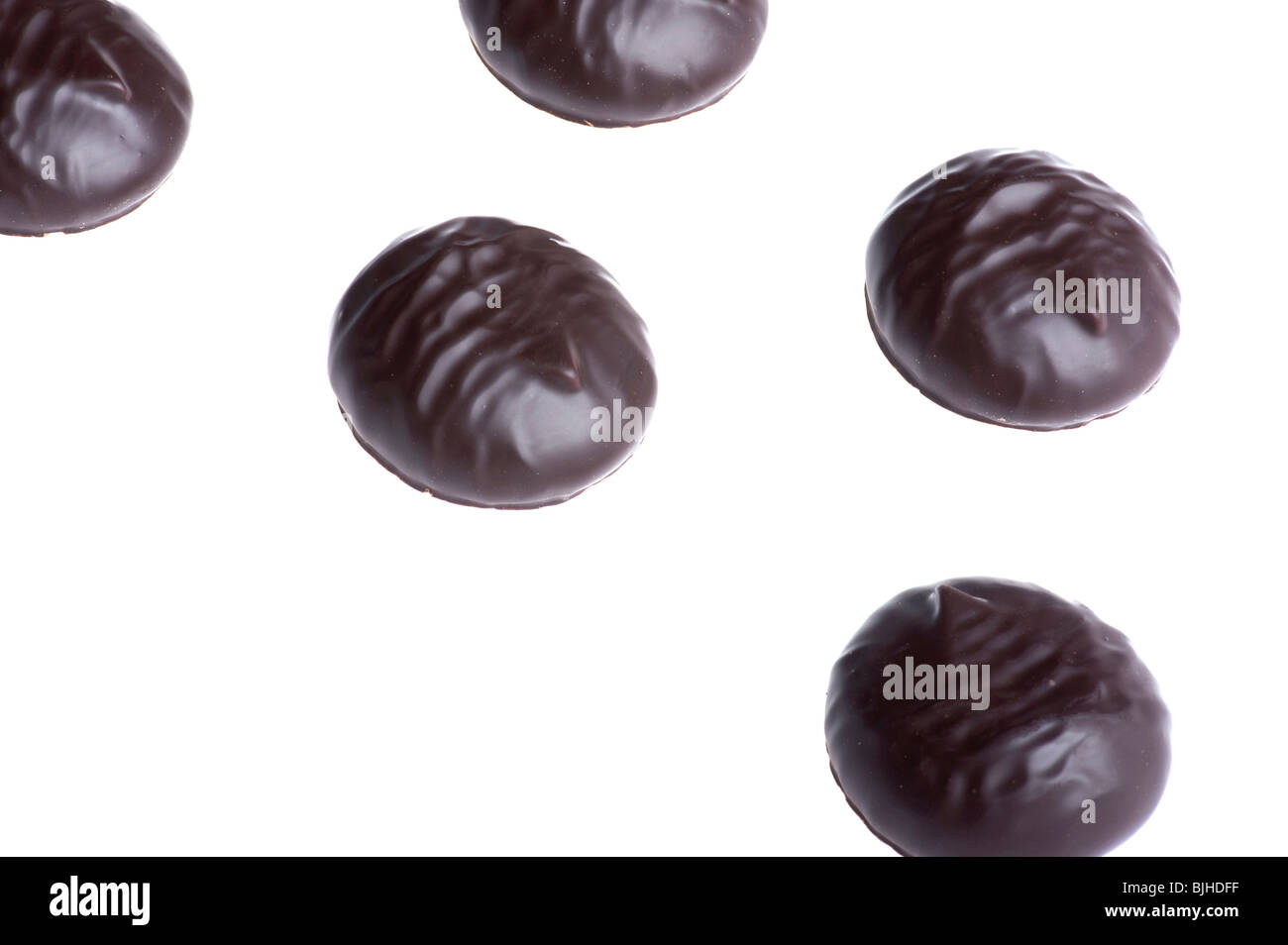 object on white food Chocolate zephyr Stock Photo Alamy