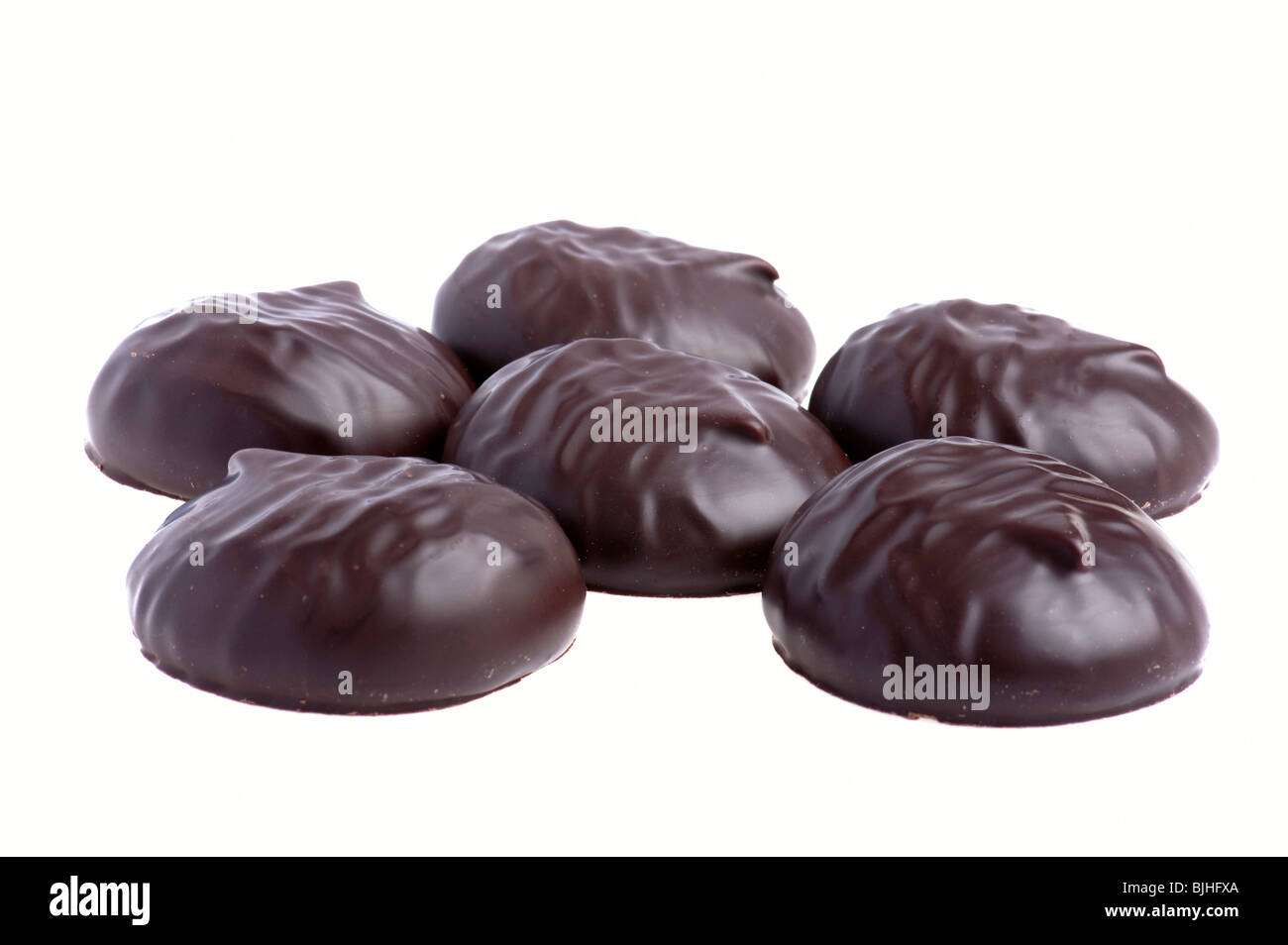 object on white food Chocolate zephyr Stock Photo Alamy