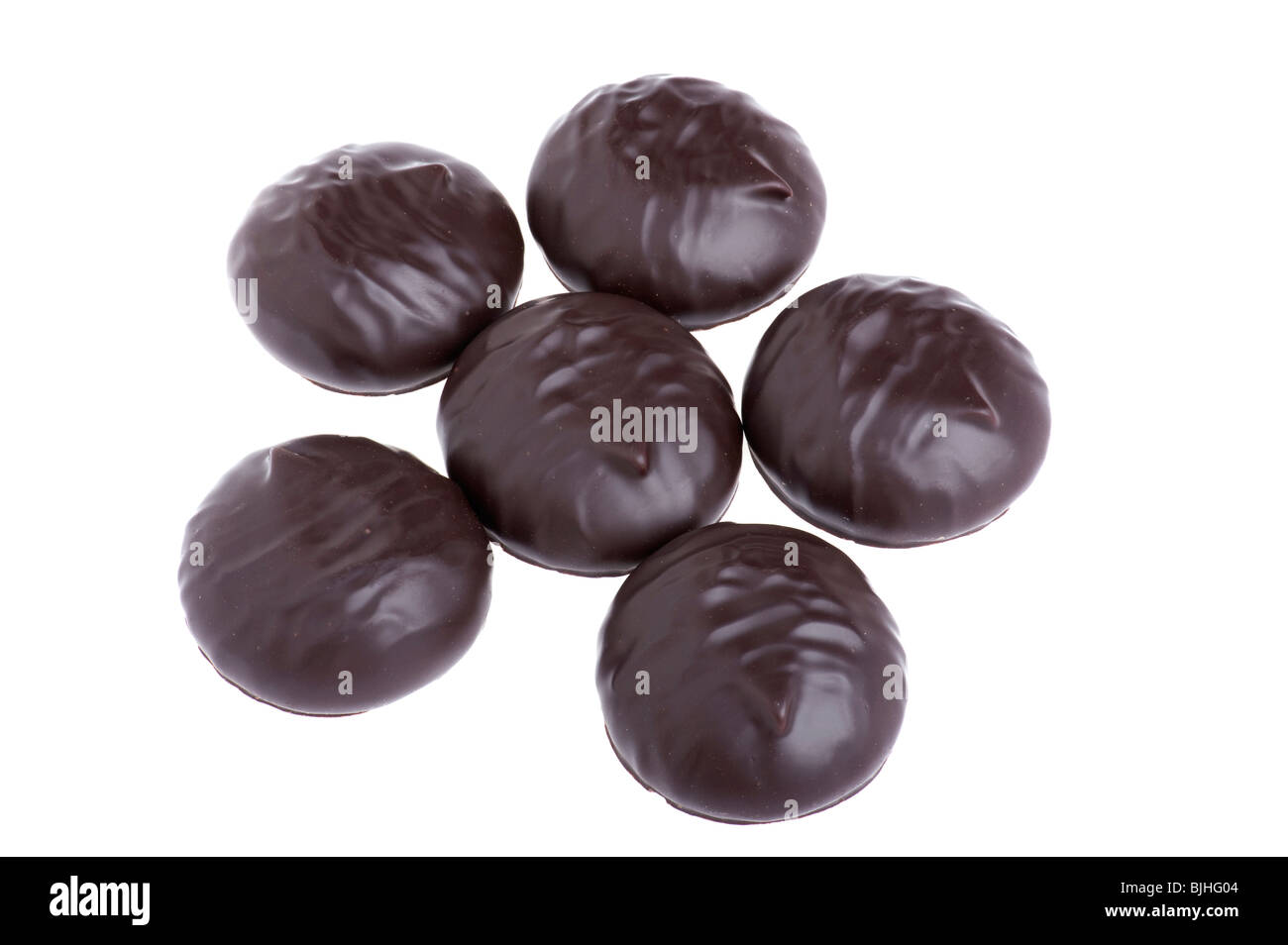 object on white food Chocolate zephyr Stock Photo Alamy