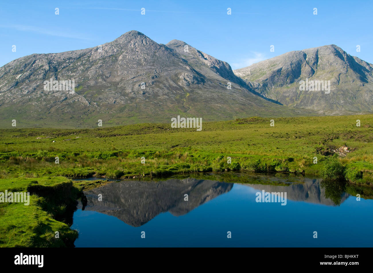The Twelve Bens of Connemara range from Glen Inagh, Connemara, County ...