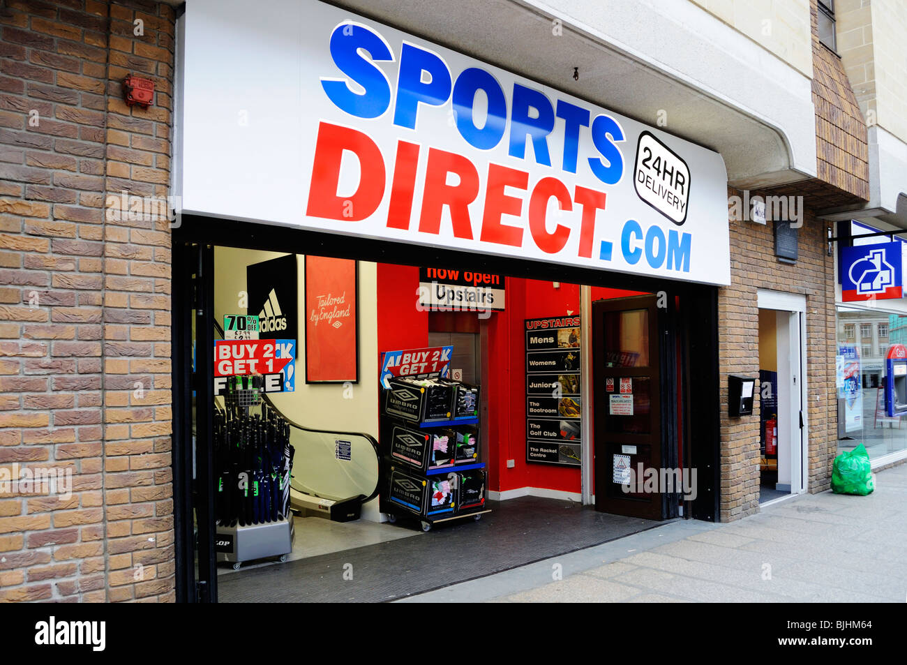 sports direct shop Stock Photo