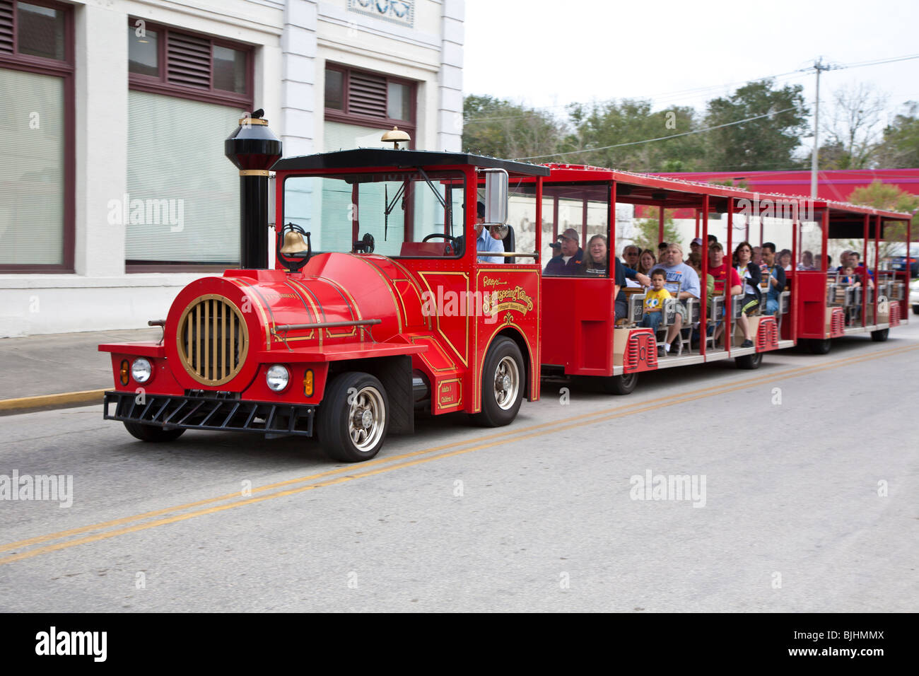 St. Augustine, FL Jan 2009 Sightseeing train guided tour vehicle