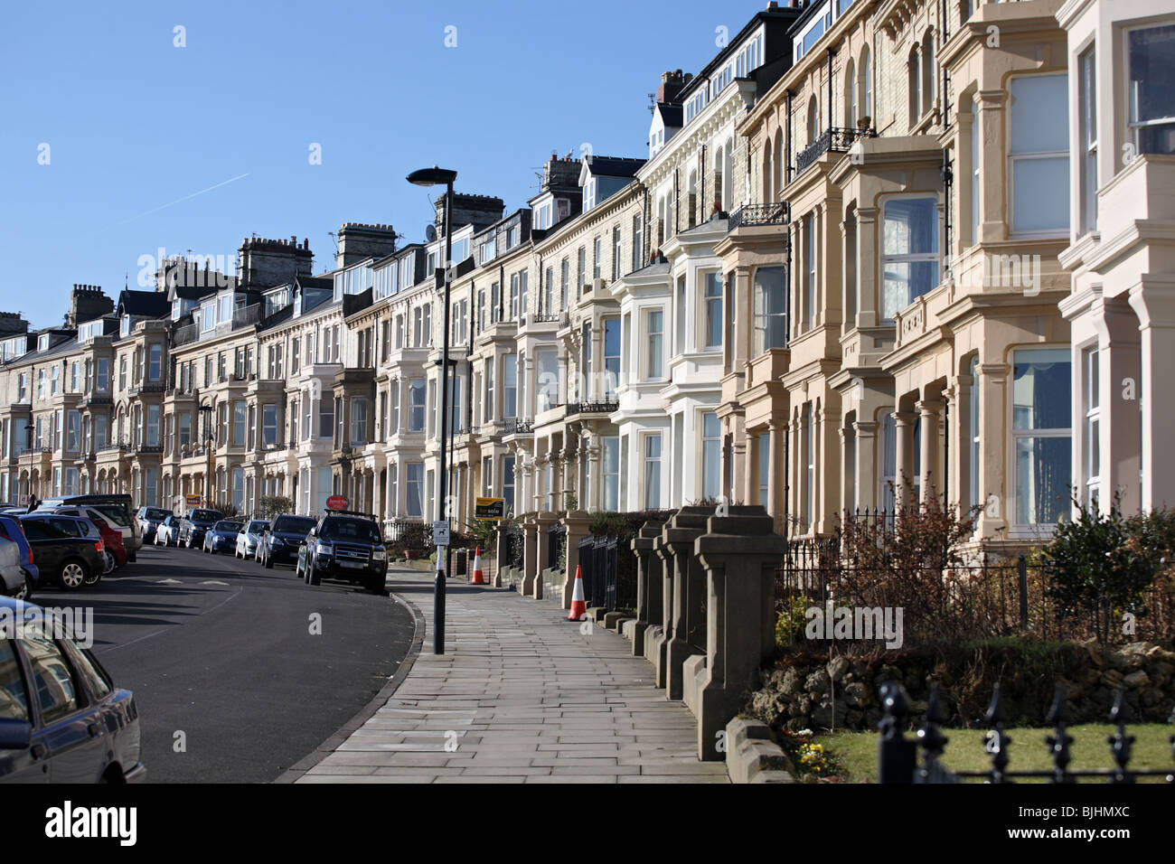 The Victorian Crescent, Percy Gardens in Tynemouth, North Tyneside