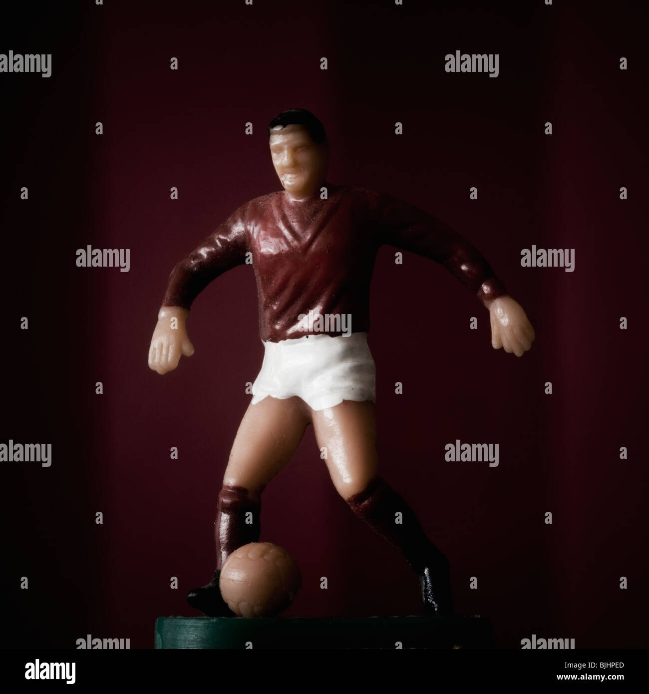 Figurine of soccer player Stock Photo