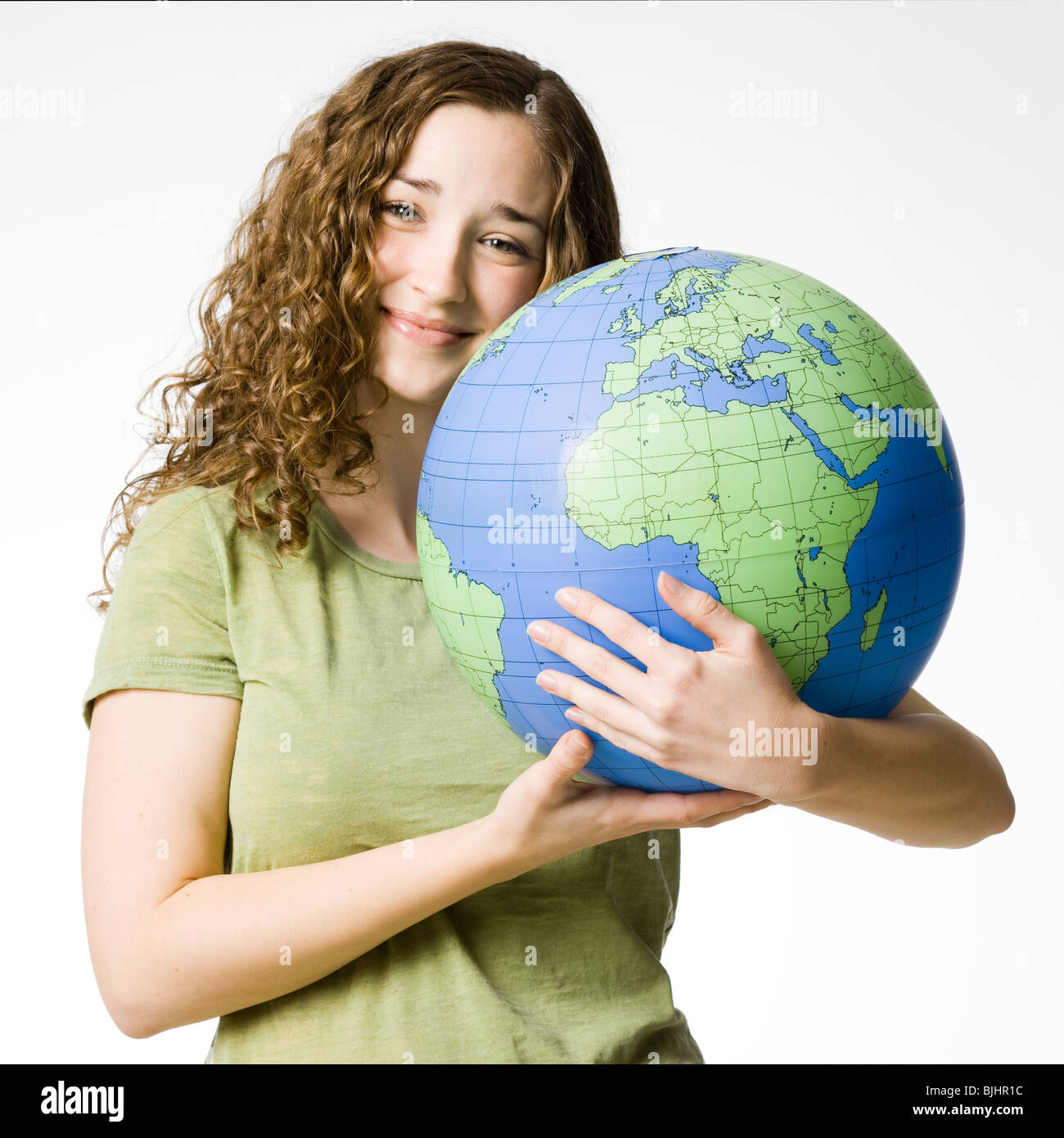 Holding hugging globe hi-res stock photography and images - Alamy
