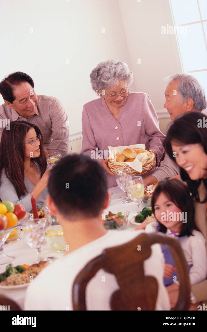 Family dinner Stock Photo