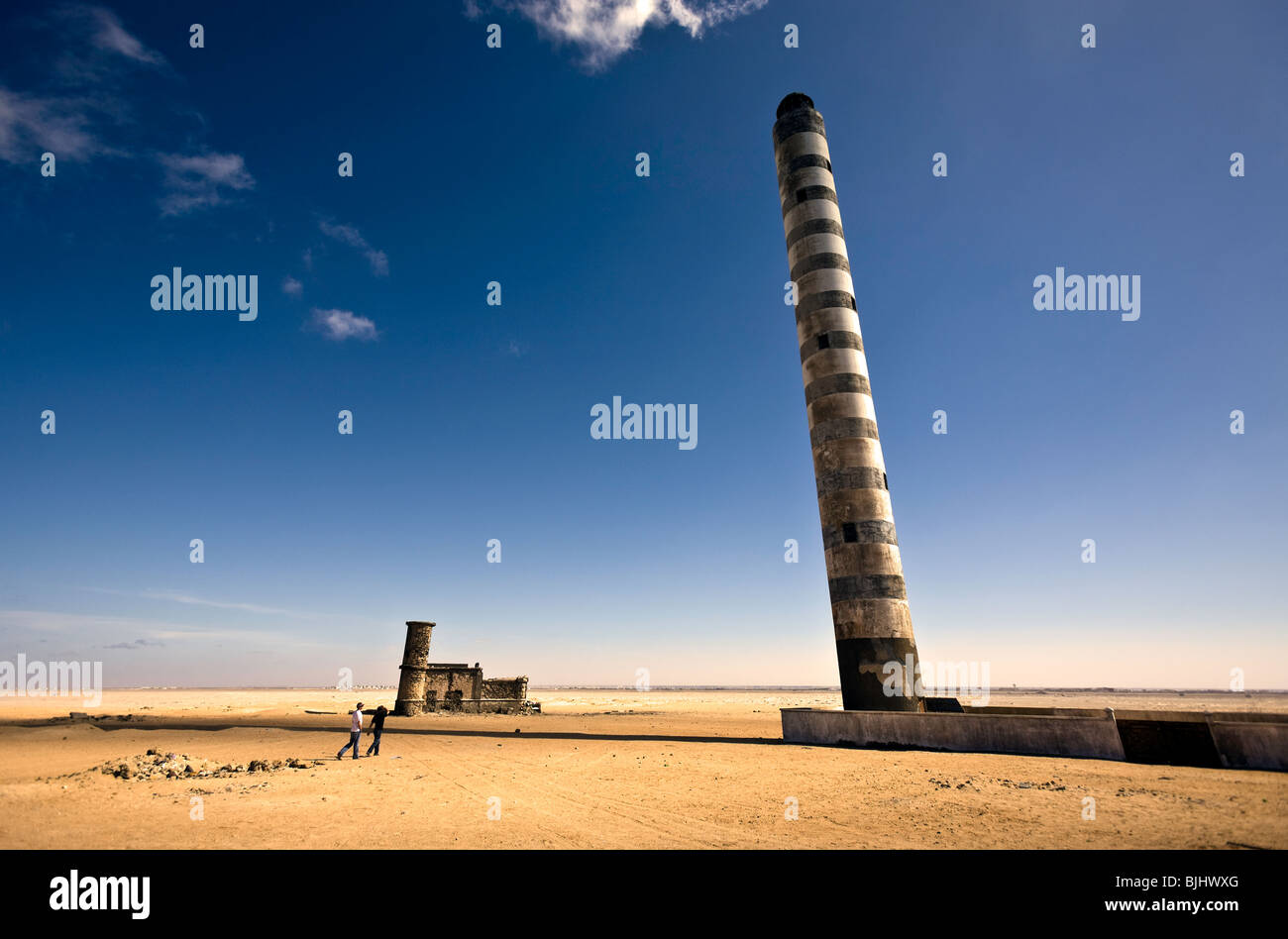 Western Sahara, Dakhla, Lighthouse. Stock Photo
