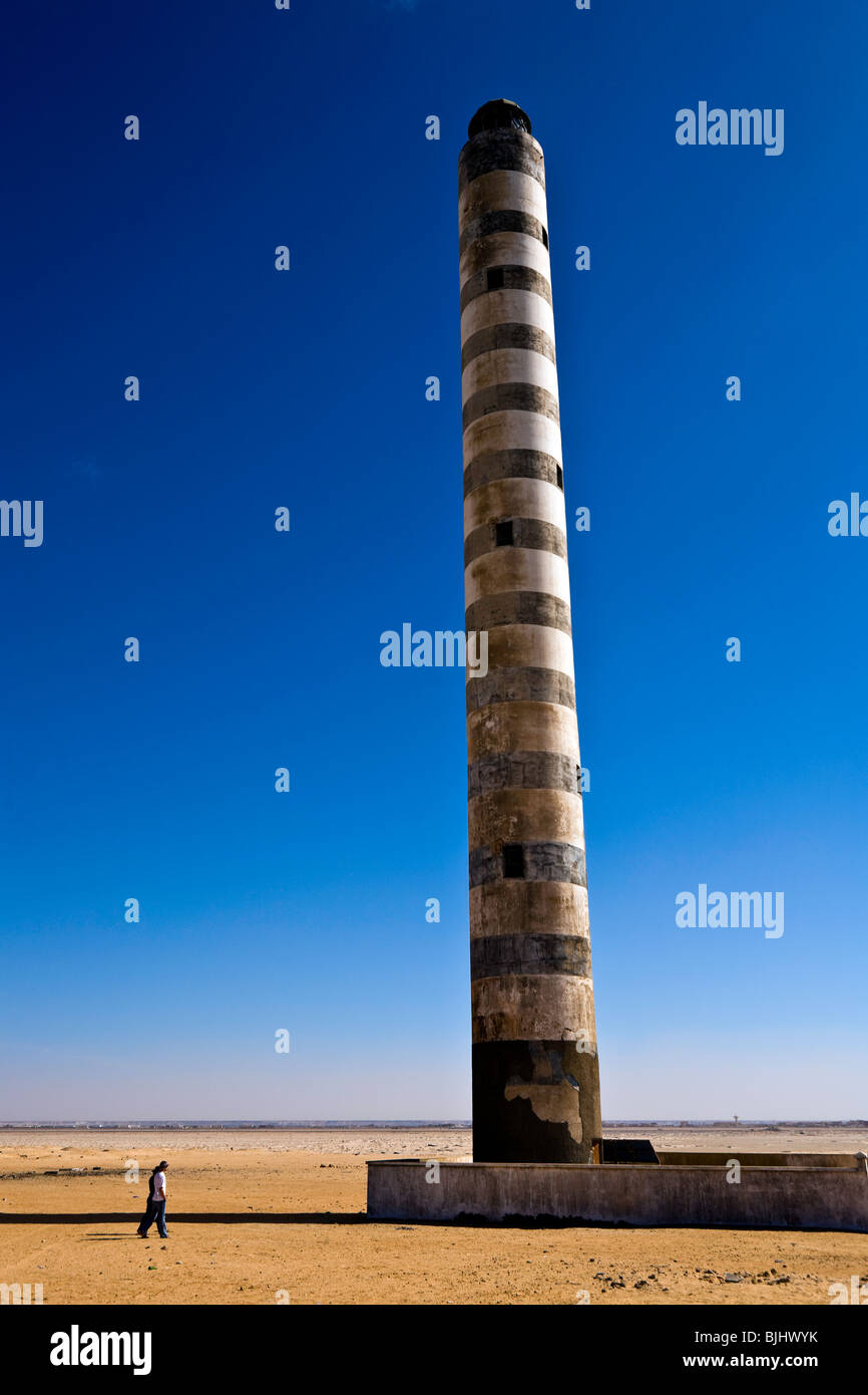 Western Sahara, Dakhla, Lighthouse. Stock Photo