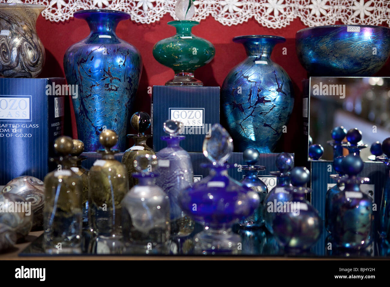 Gozo Glass, Valletta, Malta Stock Photo Alamy