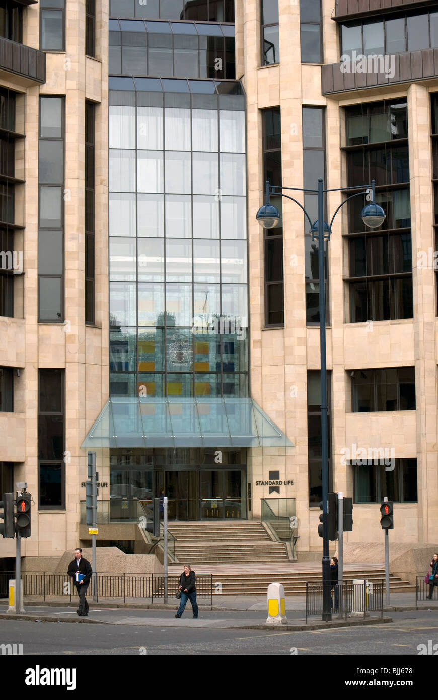 Front of a Standard Life building in the financial district of