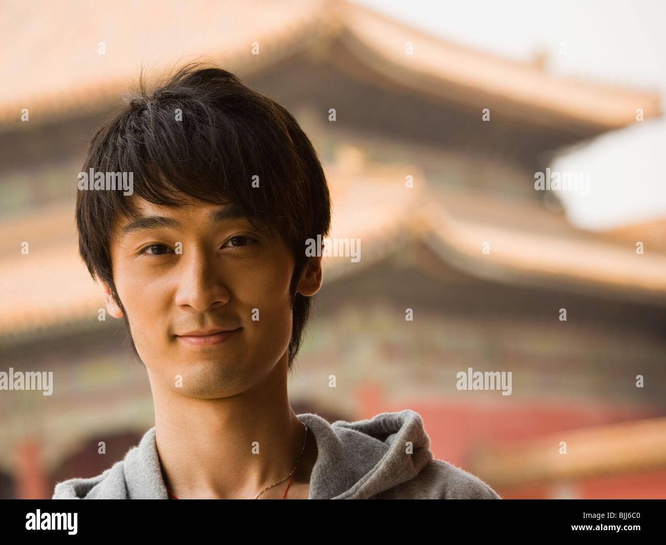 Closeup of teenage boy smiling Stock Photo - Alamy