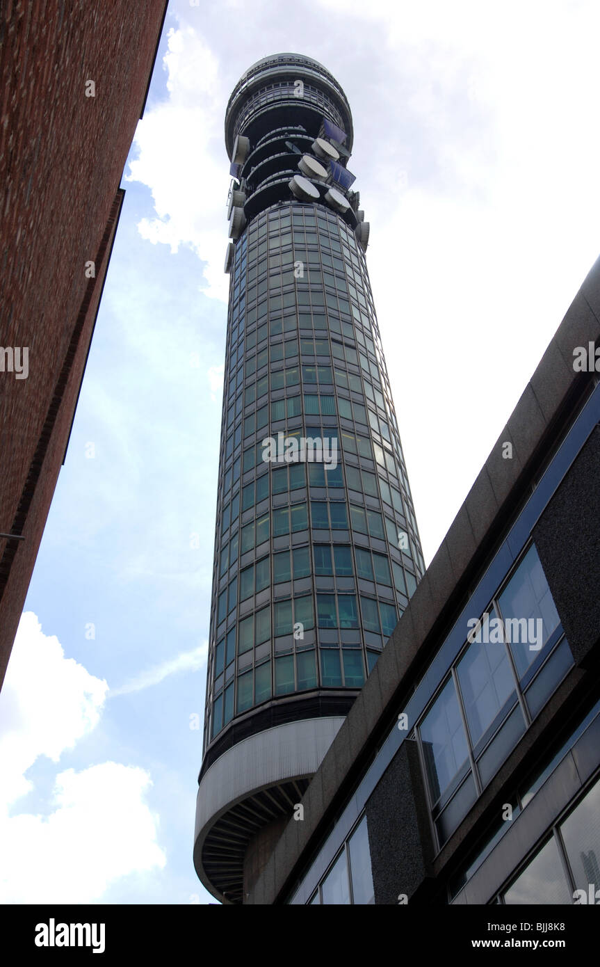 The BT Tower, formerly the Post Office Tower in London Stock Photo