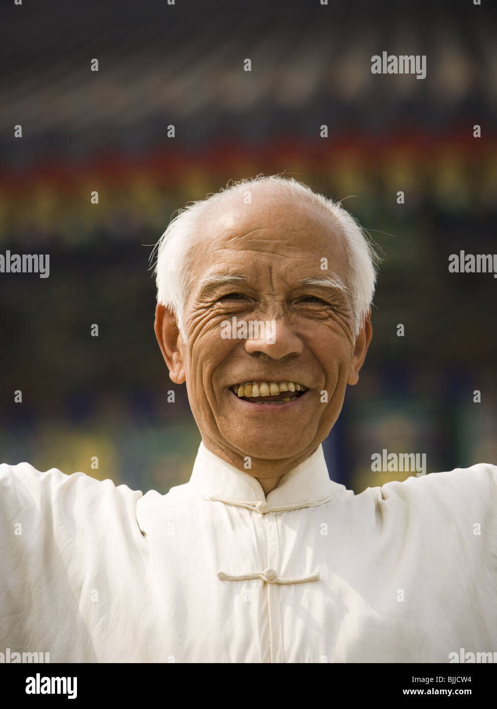 Man outdoors laughing Stock Photo Alamy