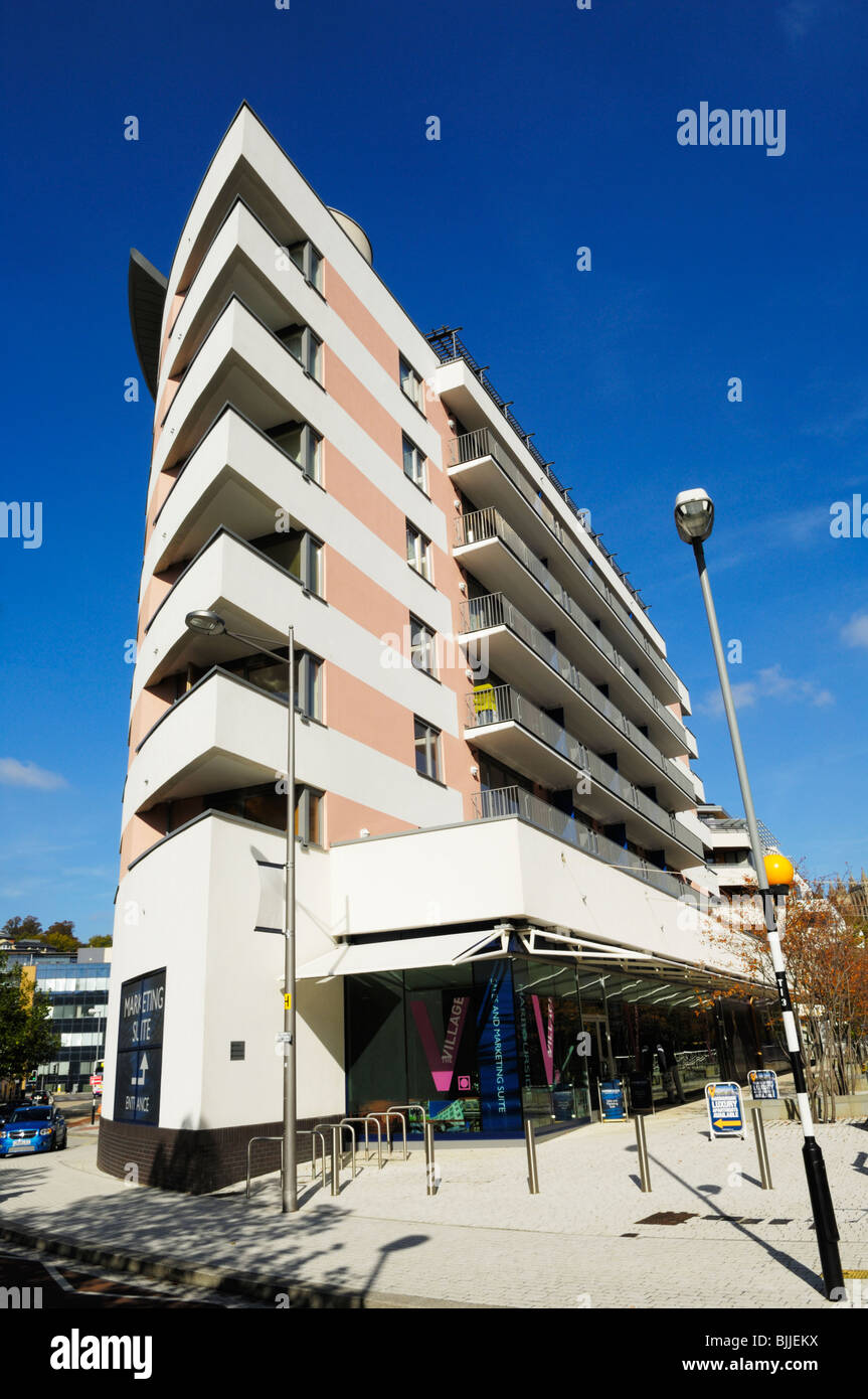 Modern apartments at Canons Way and Cathedral Walk by Bristol's